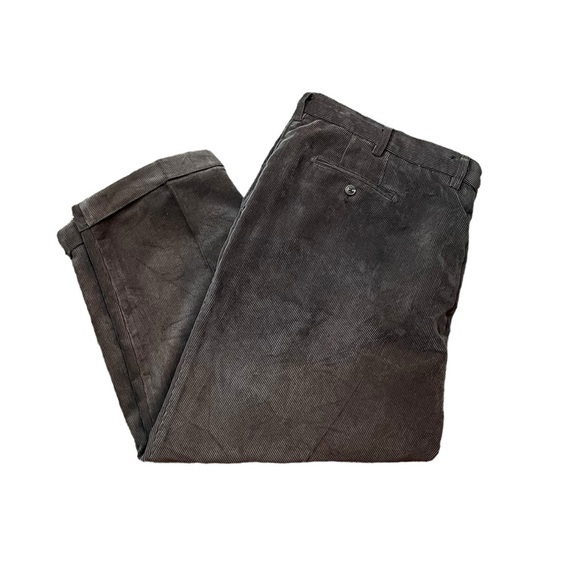 Peter Millar Nanoluxe Chocolate Brown Corduroy Pants‎ Slacks Size 46 - Picture 1 of 10